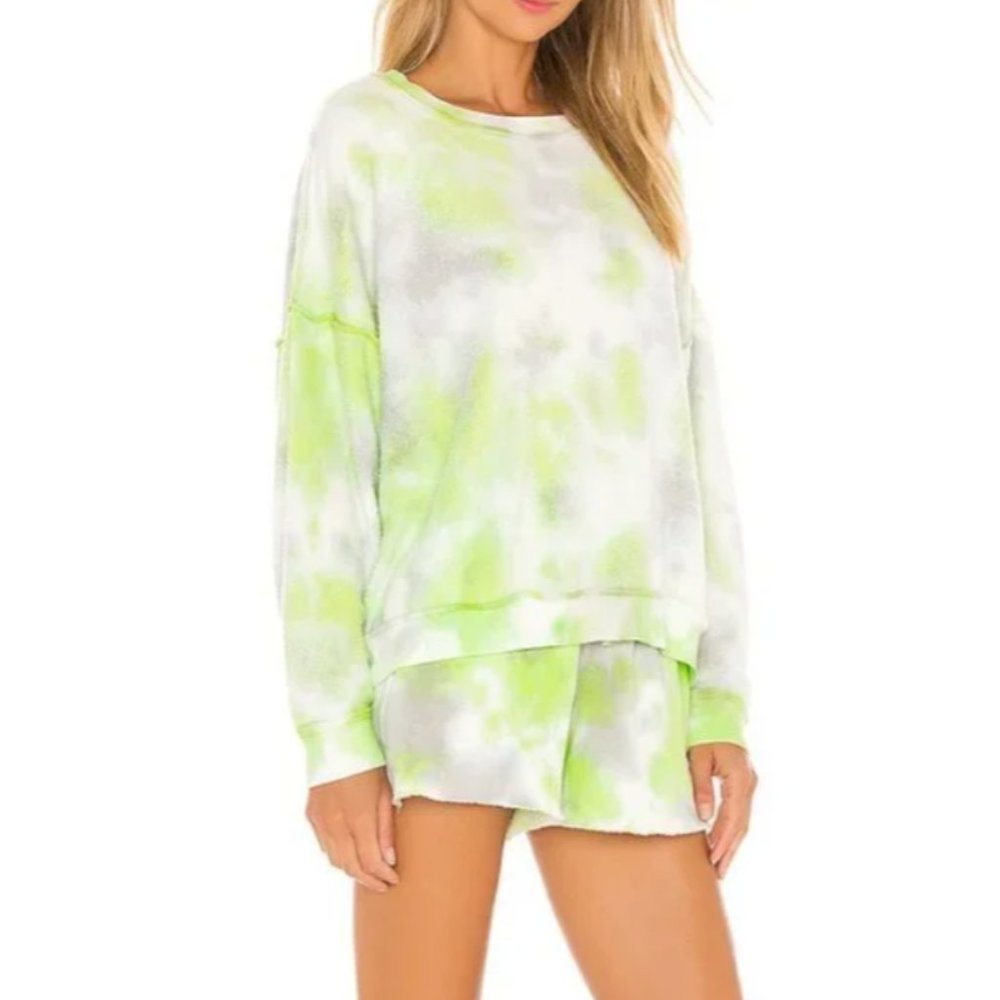 NWT Free People KELLY SET in Citron, Gray & Cream